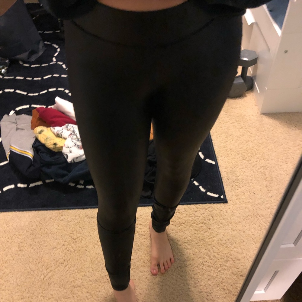 Leather leggings size s/m